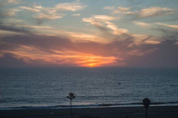 istock Sun sets over the Pacific Ocean in Playa del Rey, CA 1086118182