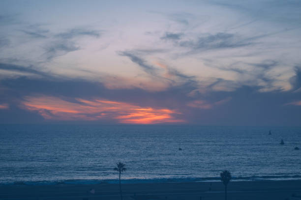 istock Sun sets over the Pacific Ocean in Playa del Rey, CA 1086119038