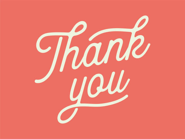 karta z podziękowaniami (kolor roku 2019 living coral) - thank you greeting card note you stock illustrations