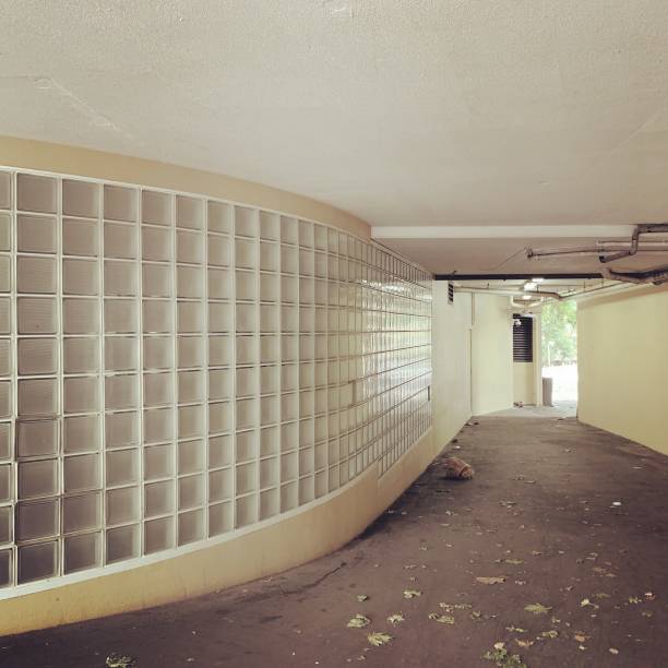 Passageway with glass bricks in Surry Hills, Sydney