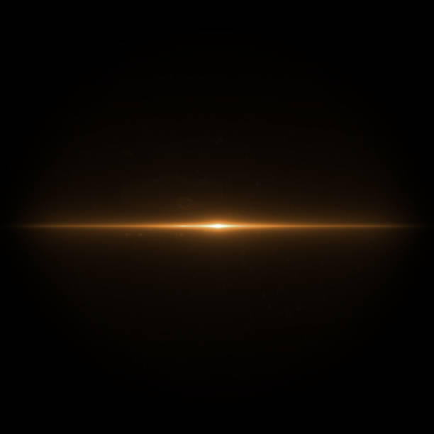 istock Lens flare blue light special effect Black background 1086164854