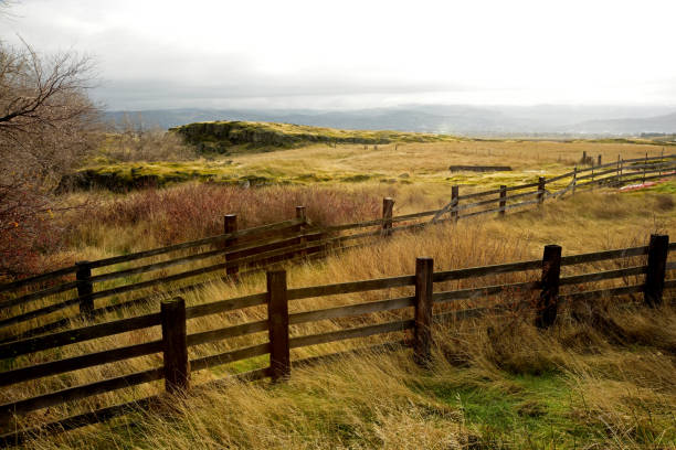 istock Fencelines near Dallesport, Washington 1086176798