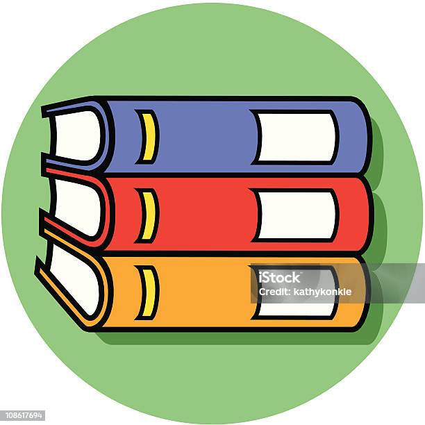 Horizontal Books Icon Stock Illustration - Download Image Now - Book, Stack, Stacking