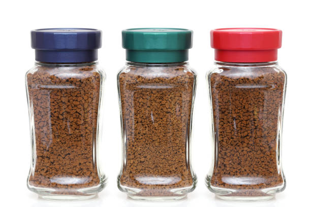 istock Instant coffee in glass jar 1086186896