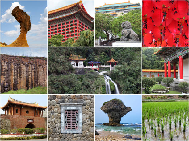 istock Taiwan landmark collage - with tourist highlights 1086191744