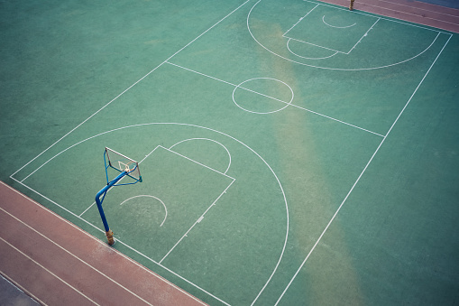 Basketball - Sport,Aerial View