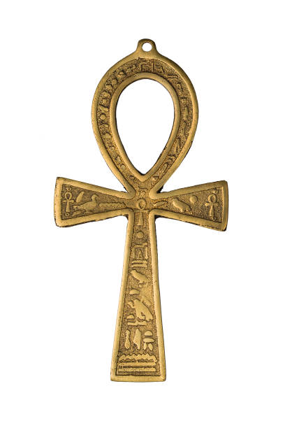 Egyptian symbol of life Ankh isolated on white background. Close up image. Egyptian symbol of life Ankh isolated on white background. Close up image horus photos stock pictures, royalty-free photos & images