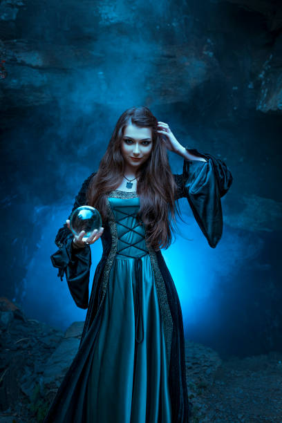 istock The witch with magic ball in her hands causes a spirits 1086224002