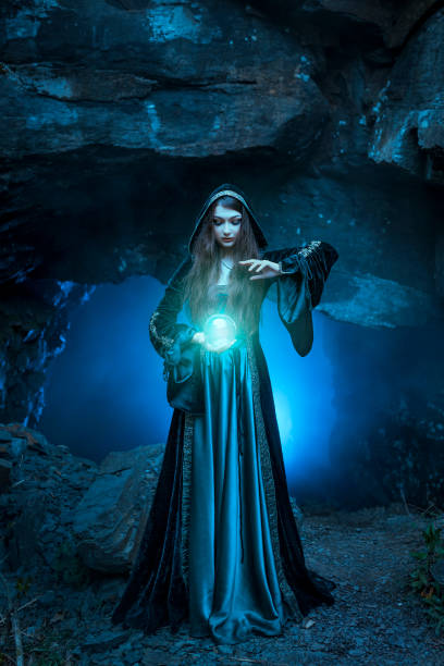 istock The witch with magic ball in her hands causes a spirits 1086224114