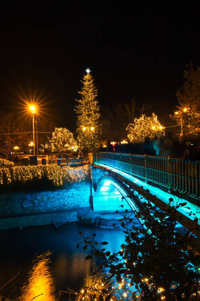 istock Christmas lights at Trikala, Thessaly, Greece 1086227550