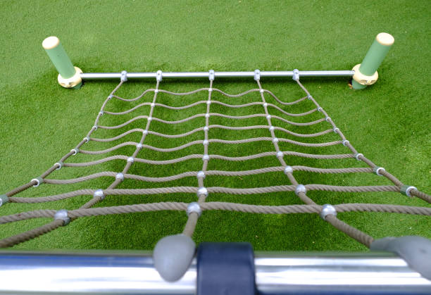 istock Close up net rope on playground 1086232246