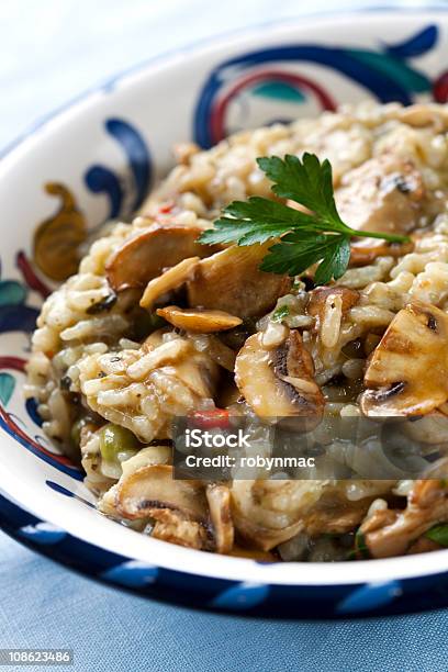 Mushroom Risotto Stock Photo - Download Image Now - Edible Mushroom, Risotto, Arborio Rice