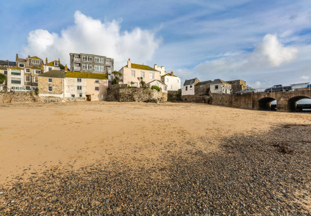 istock Cottages on the Beach, St Ives, on the North Cornwall Coast, UK 1086236794