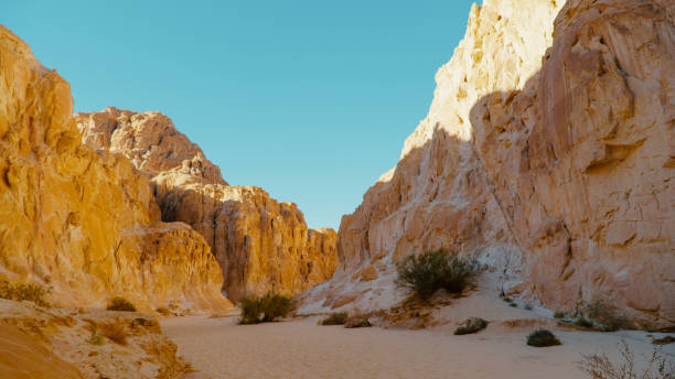 istock Egypt texture colored canyon in Sunny weather. 1086239178