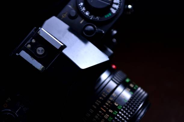istock Hotshoe of a film camera 1086257174