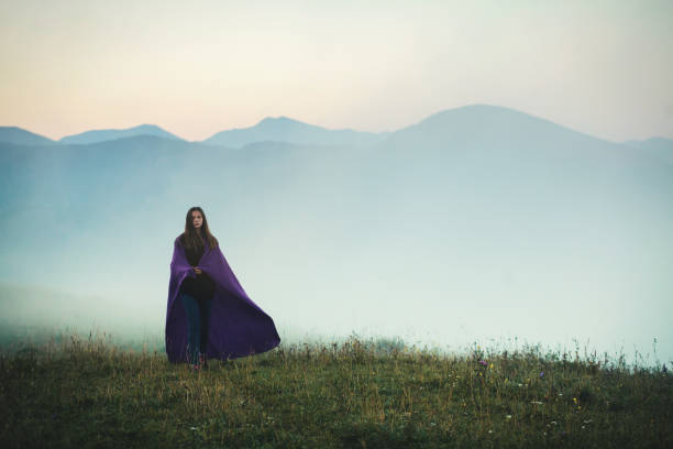 istock Young Girl Walk through the Fog 1086280938
