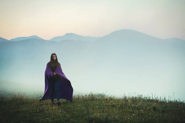 istock Young Girl Walk through the Fog 1086281248