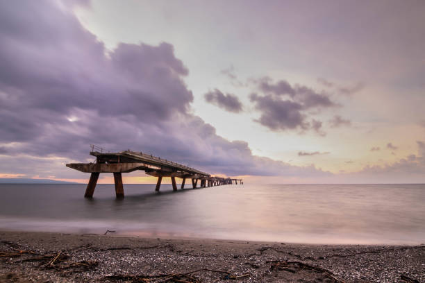 istock Fallen bridge in Tyrrenian Sea 1086303876