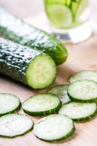 istock Fresh cucumber slices and cucumber water 1086311816