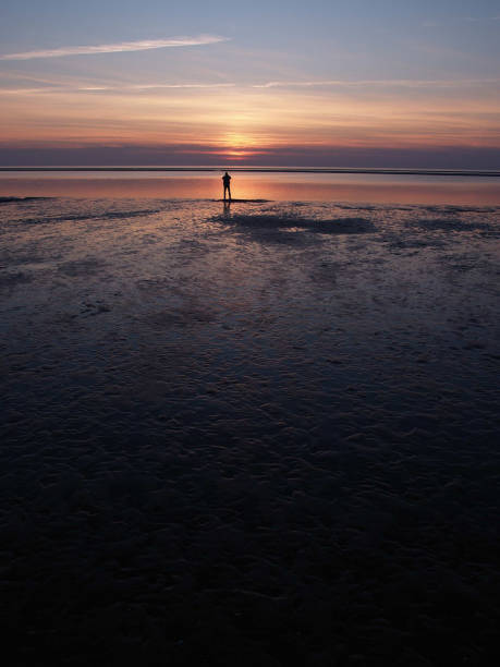 sundown on the island of langeoog