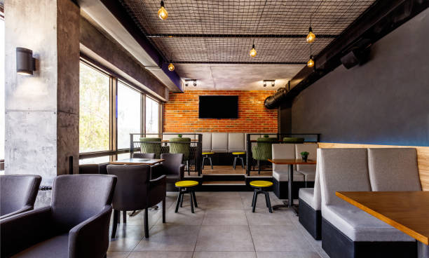 istock Interior of a modern industrial design pub 1086341142