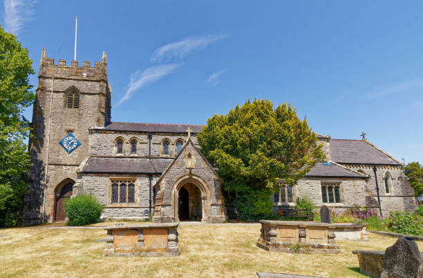 istock front view of st mary's parish church ingleton craven yorkshire 1086341302