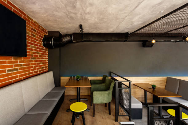 istock Interior of a modern industrial design pub 1086341494