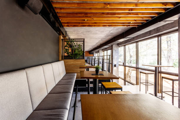 istock Interior of a modern industrial design pub 1086341622