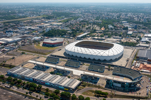 Manaus, capital of the State of Amazonas, in the Amazon Region\nAmazon Arena, soccer stadium built for the World Cup 2014, and the Sambodromo
