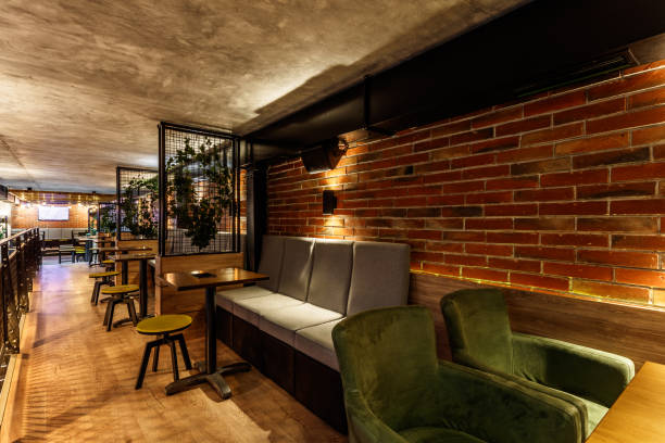 istock Interior of a modern industrial design pub 1086343614