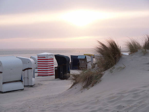 borkum beach in the north sea