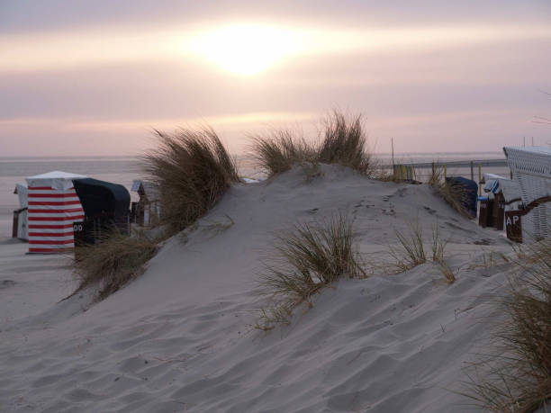 sundown on the island of borkum