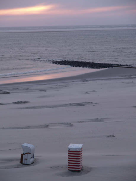 sundown on the island of borkum