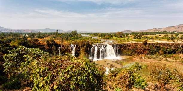 Blue Nile Waterfalls near Bahir Dar in Ethiopia Blue Nile Waterfalls near Bahir Dar in the Amhara region in the north of Ethiopia blue nile stock pictures, royalty-free photos & images