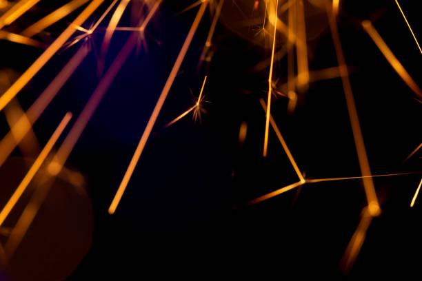 istock Christmas sparkler isolated on black background. Bengal fire 1086361018