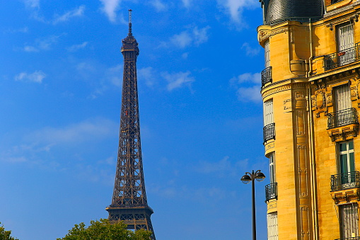Eiffel Tower and french architecture from Les Invalides – Paris, France