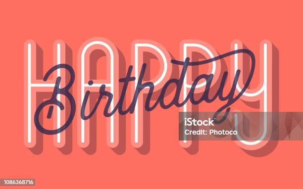 Biglietto Di Buon Compleanno Illustrazione Vettoriale - Immagini vettoriali stock e altre immagini di Compleanno