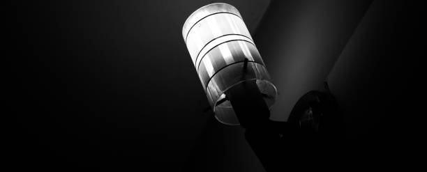 Interior room electric lamp isolated unique photo