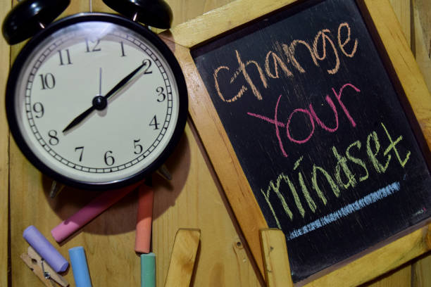 istock Change Your Mindset on phrase colorful handwritten on chalkboard 1086376568