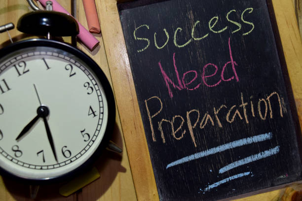istock Success Need Preparation on phrase colorful handwritten 1086376654