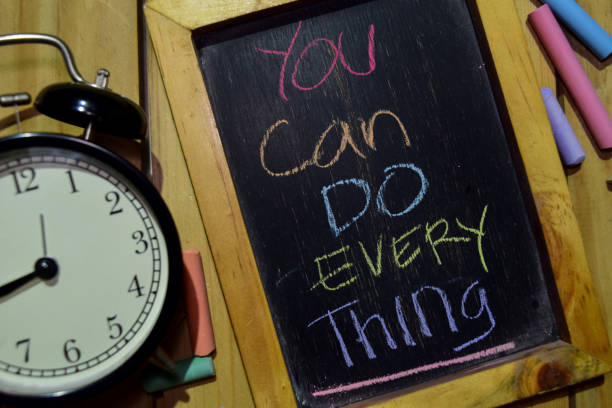 istock You Can Do Everthing on phrase colorful handwritten on chalkboard 1086376678
