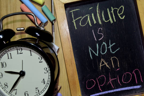 istock Failure Is Not An Option on phrase colorful handwritten on chalkboard 1086377794