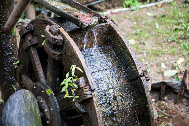 istock old wooden waterwheel in the forest 1086381304