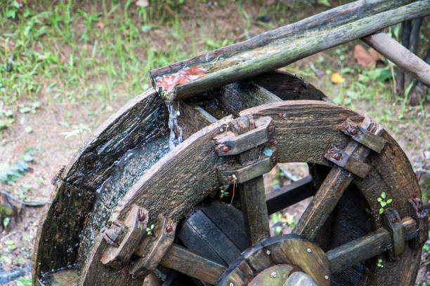 istock old wooden waterwheel in the forest 1086381342