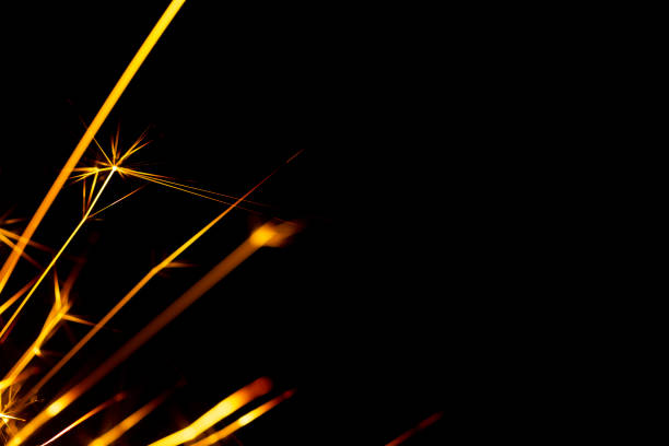 istock Christmas sparkler isolated on black background. Bengal fire 1086381580