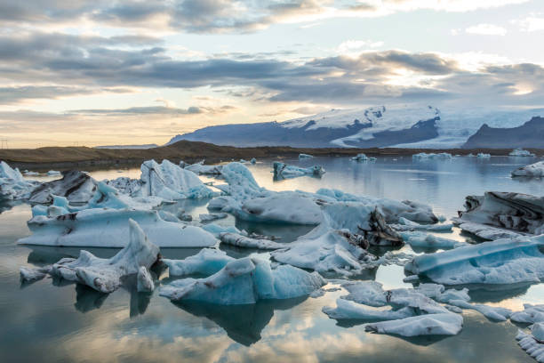 istock Beautiful glacier lagoon Jokulsarlon evening, Iceland 1086384770