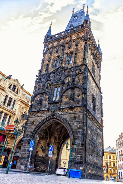 istock Prague Powder Gate, a gothic tower in the Old City 1086391870