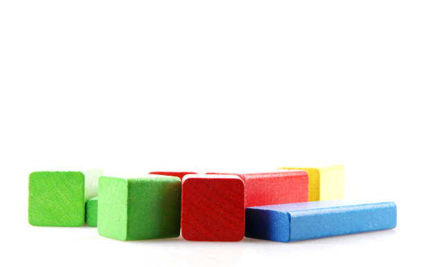 istock Wooden Building Blocks Isolated On White 1086402950