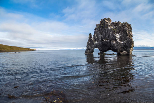 istock Hvitserkur stone arch on beach in Iceland 1086406338