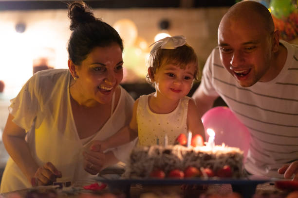 istock Child Celebrating Her Birthday Party at Home 1086406526